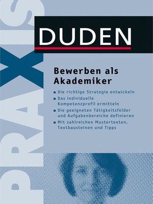 cover image of Duden Praxis--Bewerben als Akademiker